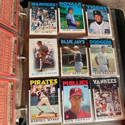 G3: 4" Binder Full of Baseball Cards from the 80â€™s