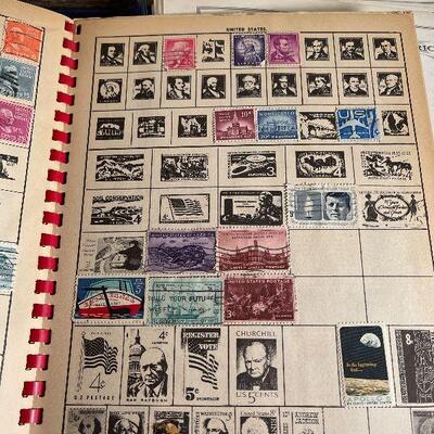 G4: 3 Binders with Stamp Collection