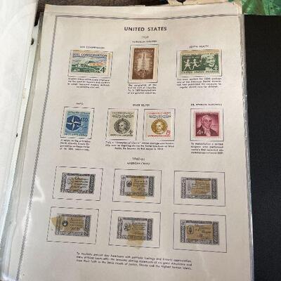 G4: 3 Binders with Stamp Collection