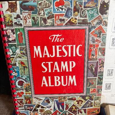 G4: 3 Binders with Stamp Collection