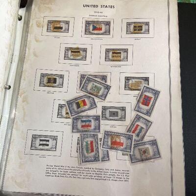 G4: 3 Binders with Stamp Collection