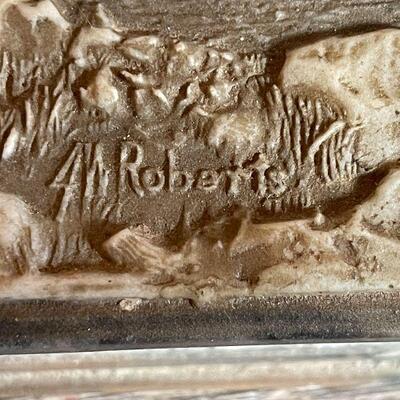 G5: Genuine Incolay Stone Box Handcrafted Signed Roberts