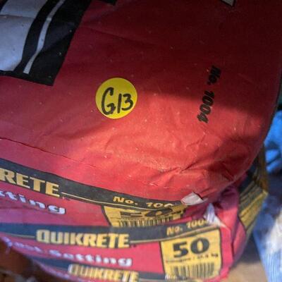 G13: Concrete Mix, Grout and Easy Sand