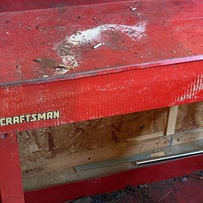 G19: Craftsman Rolling Work Cart with Foldable End Table