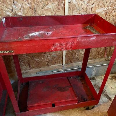 G19: Craftsman Rolling Work Cart with Foldable End Table