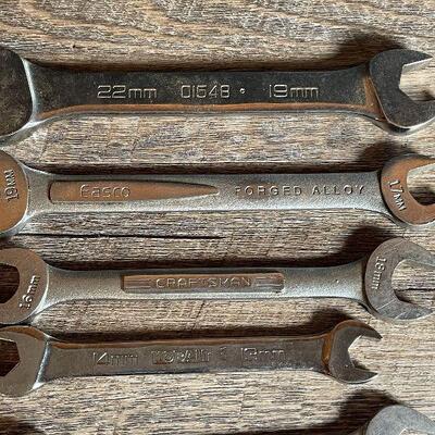 G31: Lot of Double Open Ended Wrenches