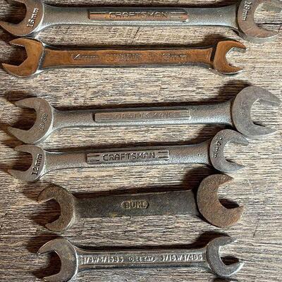 G31: Lot of Double Open Ended Wrenches
