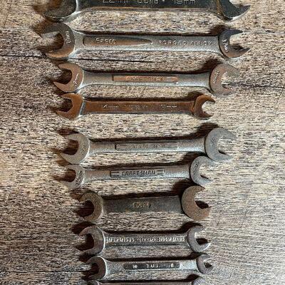 G31: Lot of Double Open Ended Wrenches