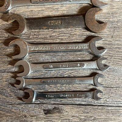 G31: Lot of Double Open Ended Wrenches