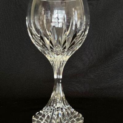  Baccarat crystal set of 3 tall Water / Wine Goblets Massena style