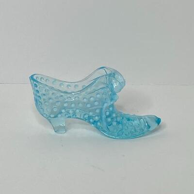 Fenton Blue Hobnail Shoe