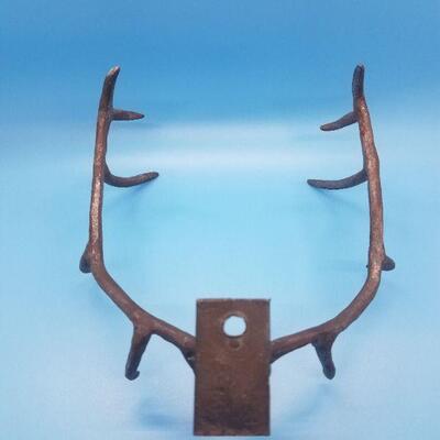 Lot #1 - Handmade Metal Elk Horn Decor Art