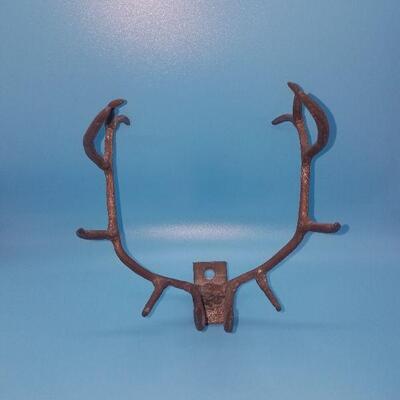 Lot #1 - Handmade Metal Elk Horn Decor Art