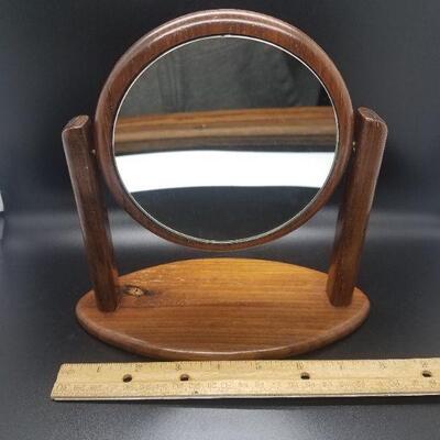 Lot #2 - Vintage Rotating Round Magnifying table mirror