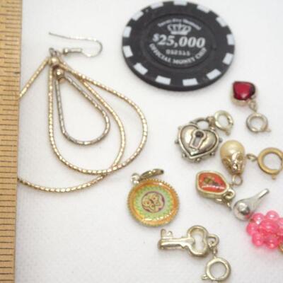 This & That Misc. Lot, Charms, Token Single Earring