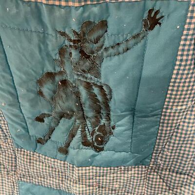 Lot #60   Vintage cowboy blanket 5â€™ X 6â€™