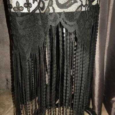 Long fringe hemline - Newer - "Flapper " Style Dress