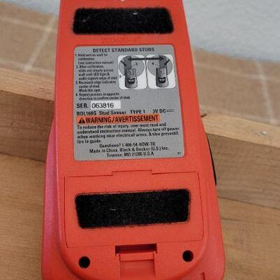 Lot 70: Miter Box + Stud Sensor by Black & Decker (Needs Battery) 