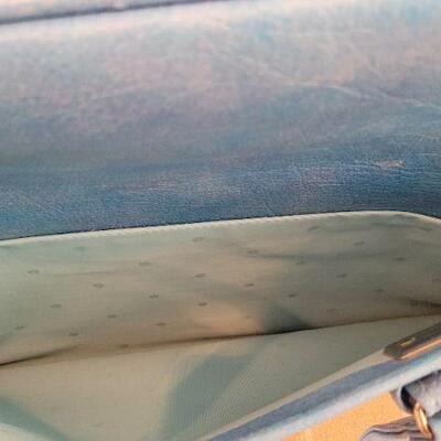 Lot 78: Vintage SAMSONITE Mid Century Modern Blue Sky Luggage and Briefcase Set