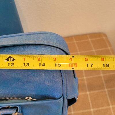 Lot 78: Vintage SAMSONITE Mid Century Modern Blue Sky Luggage and Briefcase Set