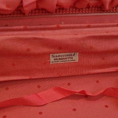 Lot 79: Vintage SAMSONITE SILHOUETTE Pink Sky Luggage 