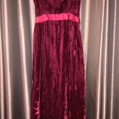 1960s Evening Gown - " Crushed Velvet " 