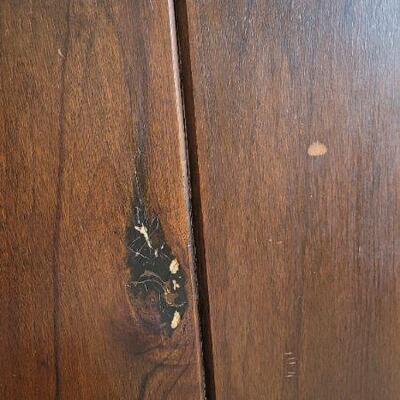 Lot 87: Vintage Mid Century Modern Heavy Wood Headboard