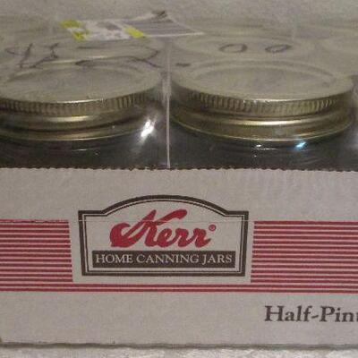 #15 Case of Half-Pint  Kerr Home Canning Jars, NEW