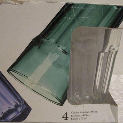 #17 Fundamentals 4 piece Cooler Glasses by Libbey New in Box