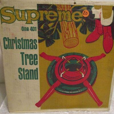 #20 Vintage Supreme Christmas Tree Stand NEW in box
