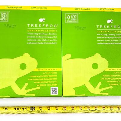 TREEFROG 100% TREE-FREE RECYCLED COPY PAPER 500 SHEETS SET OF 2 (LOT #193)