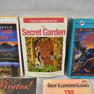 Qty 5 Fiction Books: Walk Two Moons -to- The Secret Garden