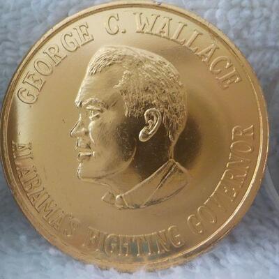 1978 D quarter, George Wallace commemorative coin and President Kennedy Centennial coin