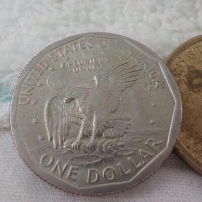 3- coins 1979 Susan B, 2000  Sacagawea dollar, Kennedy 1981 half.