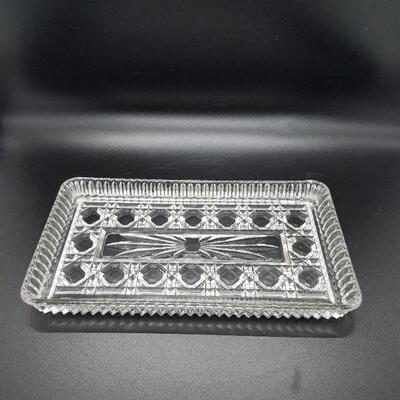 Lot #22 - Vintage Pressed Glass Tray