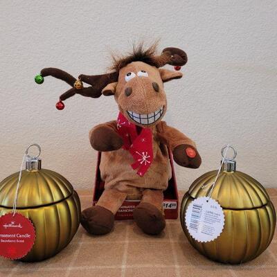 Lot 153: New Candles and Animated Reindeer 