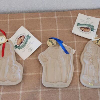 Lot 163: (3) New Old Stock Brown Bag Cookie Art Santa Molds