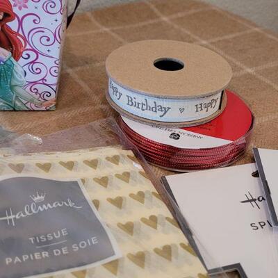 Lot 172: Gift Wrap, Ribbon, Tissue Paper and Gift Boxes