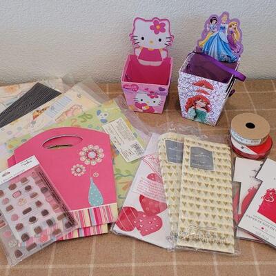 Lot 172: Gift Wrap, Ribbon, Tissue Paper and Gift Boxes