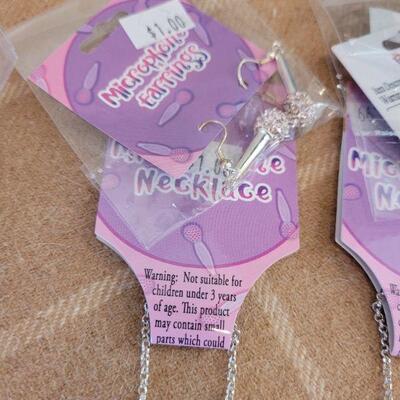 Lot 179: Disney Princess Pack, Birthday Invitations, Necklaces & Earrings 