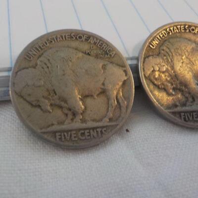 2 - War Time 1935 Nickels.