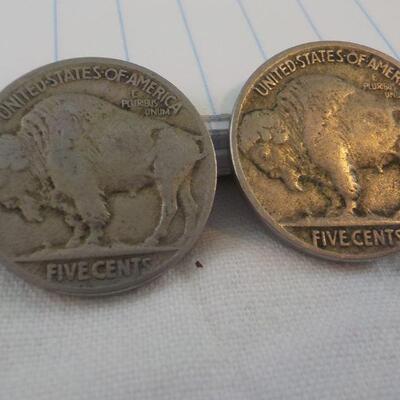 2 - War Time 1935 Nickels.