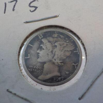 Rare 1917 s Mercury Dime.