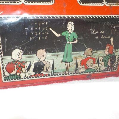 Buffalos and Toy tin Bank Adding machine.