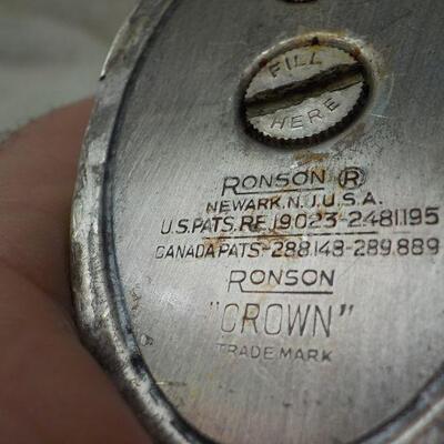 Vintage Ronson " Crown " table lighter.