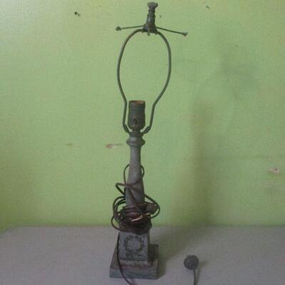 Lot 14 - Vintage Metal Project Lamp
