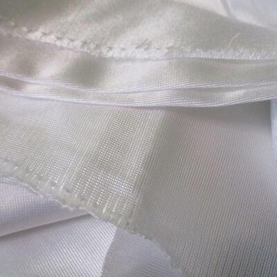 Lot 37 - White Satin Fabric