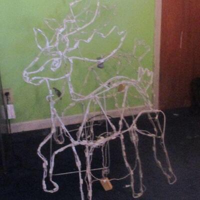 Lot 54 - (2) Outdoor Lighted Reindeer LOCAL PICK UP ONLY