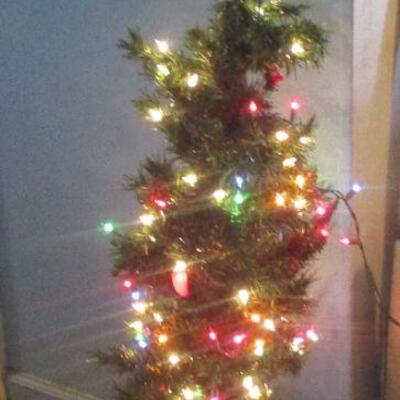 Lot 80 - 4 Foot Pre-Lit Tree with Ceramic Urn LOCAL PICK UP ONLY