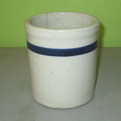 Lot 112 - Blue Stripe Crock